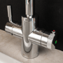 QETTLE Original 4 in 1 Instant Boiling Water Tap 2 Litre - Chrome Round Spout