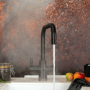 QETTLE Original 4 in 1 Instant Boiling Water Tap 2 Litre - Black Square Spout