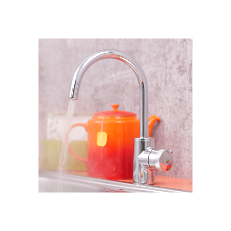 QETTLE Original Mini 2 in 1 Instant Boiling Water Tap 2 Litre - Chrome
