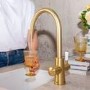 QETTLE Signature Classic 4 in 1 Instant Boiling Water Tap 2 Litre - Brass