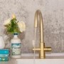 QETTLE Signature Classic 4 in 1 Instant Boiling Water Tap 2 Litre - Brass