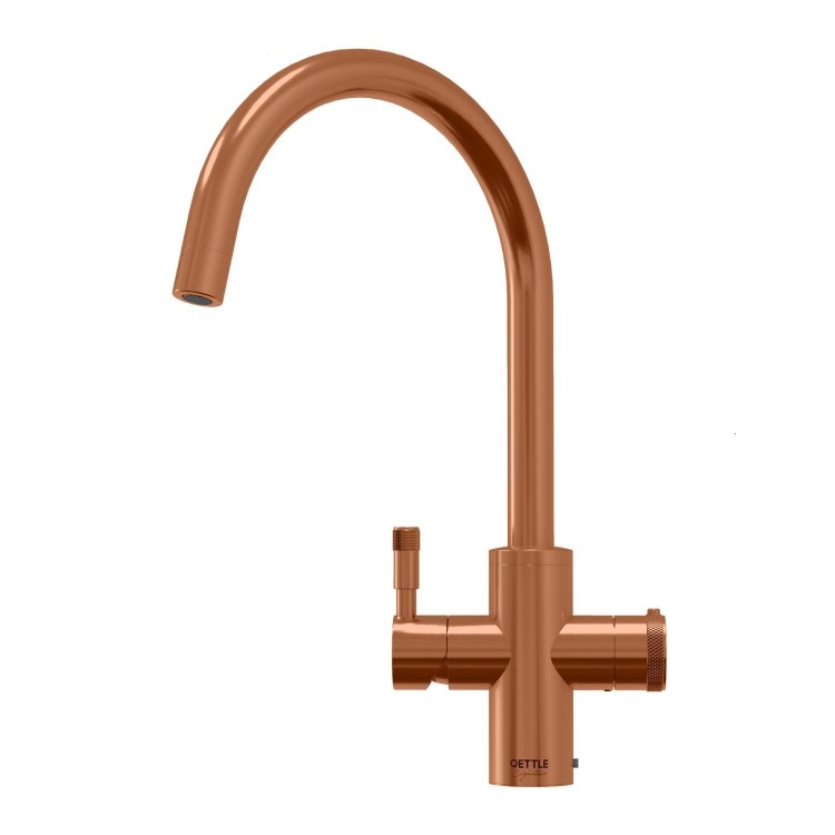 QETTLE Signature Modern 4 in 1 Instant Boiling Water Tap 4 Litre - Copper Round Spout