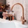 QETTLE Signature Modern 4 in 1 Instant Boiling Water Tap 4 Litre - Copper Round Spout