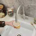 Qettle Signature Modern 4 in 1 Boiling Water Tap 4 Litre Round- Stainless Steel