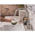Qettle Signature Modern 4 in 1 Boiling Water Tap 4 Litre Round- Stainless Steel