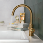 QETTLE Original 4 in 1 Instant Boiling Water Tap 4 Litre - Gold Round Spout