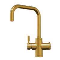 QETTLE Original 4 in 1 Instant Boiling Water Tap 4 Litre - Gold Square Spout