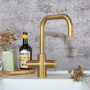QETTLE Original 4 in 1 Instant Boiling Water Tap 4 Litre - Gold Square Spout