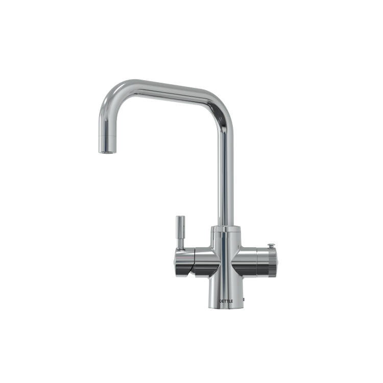 QETTLE Original 4 in 1 Instant Boiling Water Tap 4 Litre - Chrome Square Spout