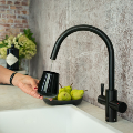 Qettle Signature Modern 4 in 1 Boiling Water Tap 7 Litre Round- Black
