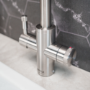 QETTLE Signature Modern 4 in 1 Instant Boiling Water Tap 7 Litre - Stainless Steel Square Spout