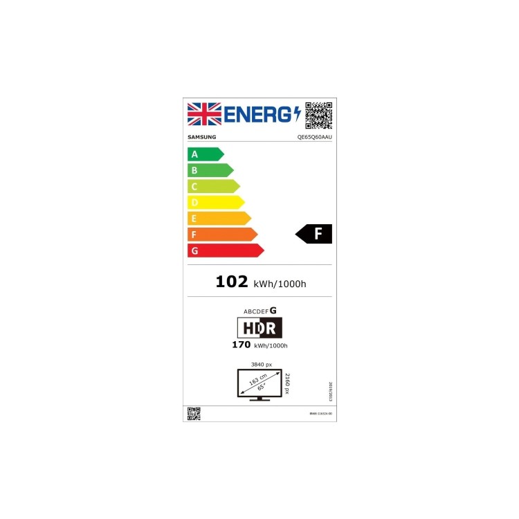 Refurbished Samsung 65" 4K Ultra HD with HDR10+ QLED Freesat HD Smart TV