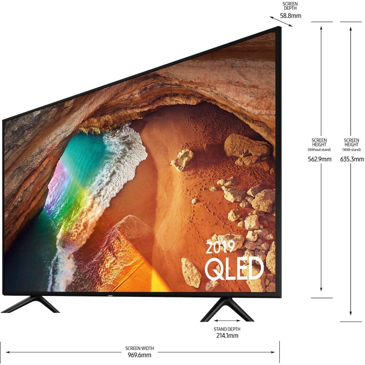 Refurbished Samsung 43" 4K Ultra HD with Quantum HDR QLED Freesat HD Smart TV