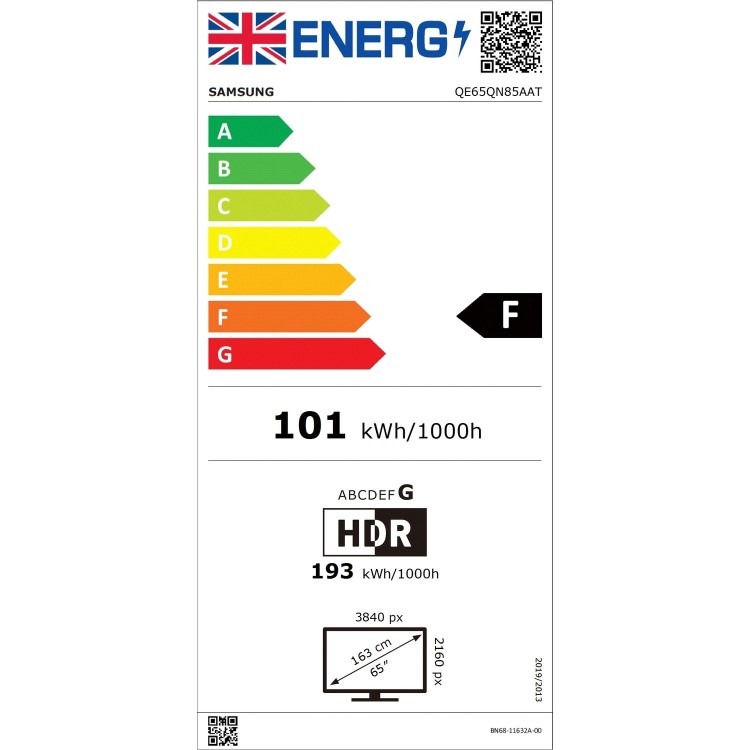 Samsung QN94A 50 Inch Neo QLED 4K HDR 2000 Smart TV