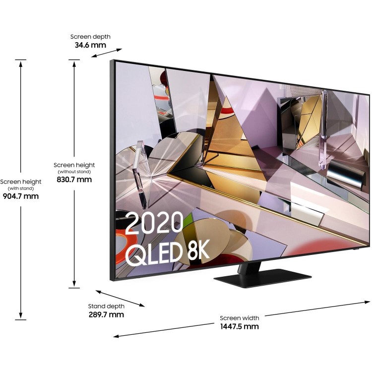 Samsung QE65Q700TATXXU 65" Smart 8K Quantum HDR QLED TV with Soundbar
