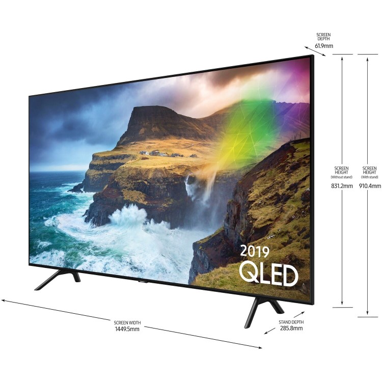 GRADE A2 - Samsung QE65Q70RATXXU 65" 4K Ultra HD Smart HDR 1000 QLED TV with Direct Full Array