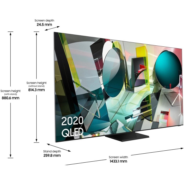 Samsung QE65Q900TSTXXU 65" 8K Ultra Sharp HD HDR Smart QLED TV with Bixby Alexa and Google Assistant