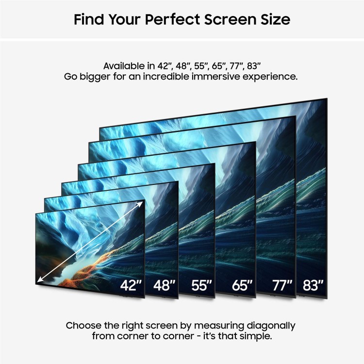 Samsung QE65S90HAEXXU 65" OLED 4K Smart TV – Samsung S90H Ultra HD HDR TV with Dolby Atmos AI Upscaling & 165Hz Gaming