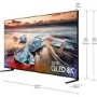 Samsung QE82Q950R 82" 8K Smart HDR 4000 QLED TV with 8K AI Upscaling