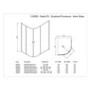 Quadrant Shower Enclosure 800mm - 6mm Glass