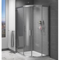 Claritas 6mm Glass Quadrant Shower Screen Enclosure - 900 x 760mm
