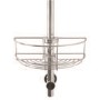 Chrome 1 Tier Shower Riser Rail Caddy