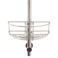 Chrome 1 Tier Shower Riser Rail Caddy Chrome 1 Tier Shower Riser Rail Caddy