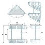 Chrome 2 Tier Corner Shower Caddy - Croydex