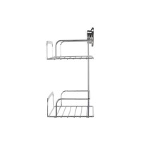 Chrome 2 Tier Suction Shower Caddy - Croydex Chrome 2 Tier Suction Shower Caddy - Croydex