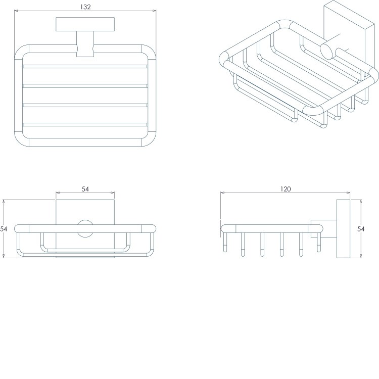 Chester Flexi-Fix 5 Piece Bathroom Accessory Set - Croydex