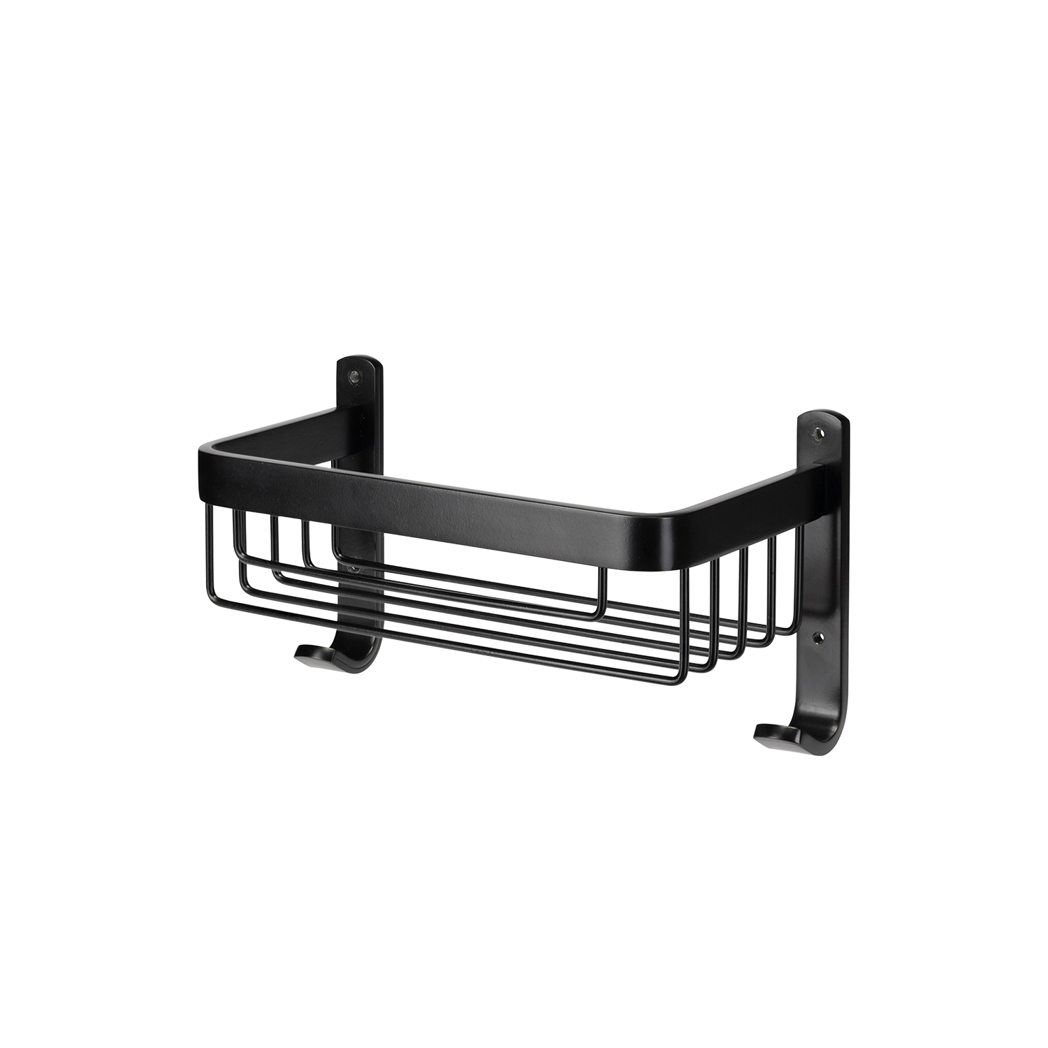 Black Wall Mounted Shower Caddy - Croydex