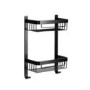 Black 2 Tier Shower Caddy - Croydex