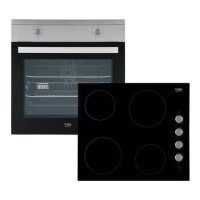 Beko QSF212X Built-In Electric Single Fan Oven And Ceramic Hob Pack Stainless Steel
