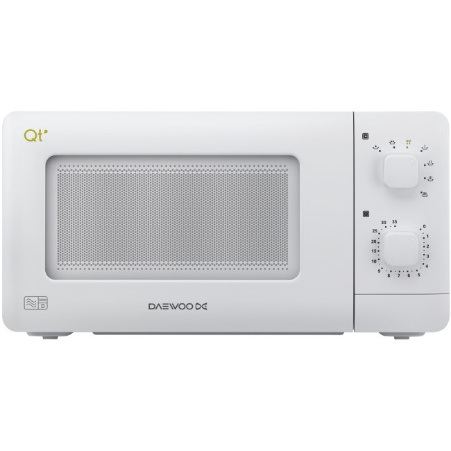 GRADE A1 - Daewoo QT1R 14L 600W Freestanding Microwave Oven - White