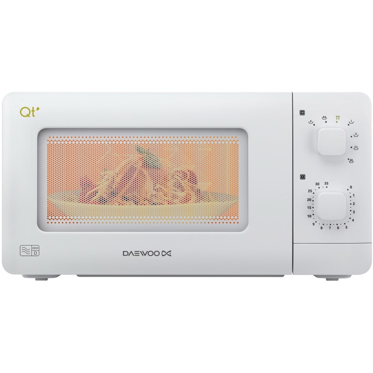 GRADE A1 - Daewoo QT1R 14L 600W Freestanding Microwave Oven - White