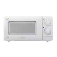 GRADE A2 - Daewoo QT1 14L 600W Manual Control Microwave - White - Great For Caravans And Motorhomes