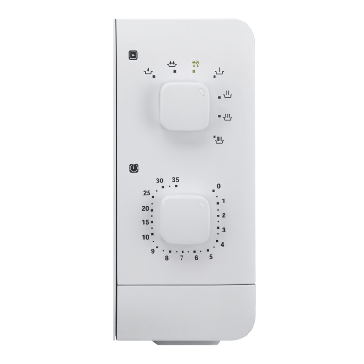 GRADE A1 - Daewoo QT1 14L 600W Manual Control Microwave - White - Great For Caravans And Motorhomes
