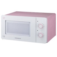 GRADE A2 - Daewoo QT3R 14L Compact Microwave Oven - Pink And White