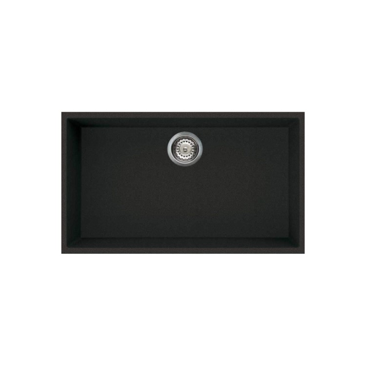 Reginox Extra Large Single Bowl Regi-Granite Black Undermount Kitchen Sink