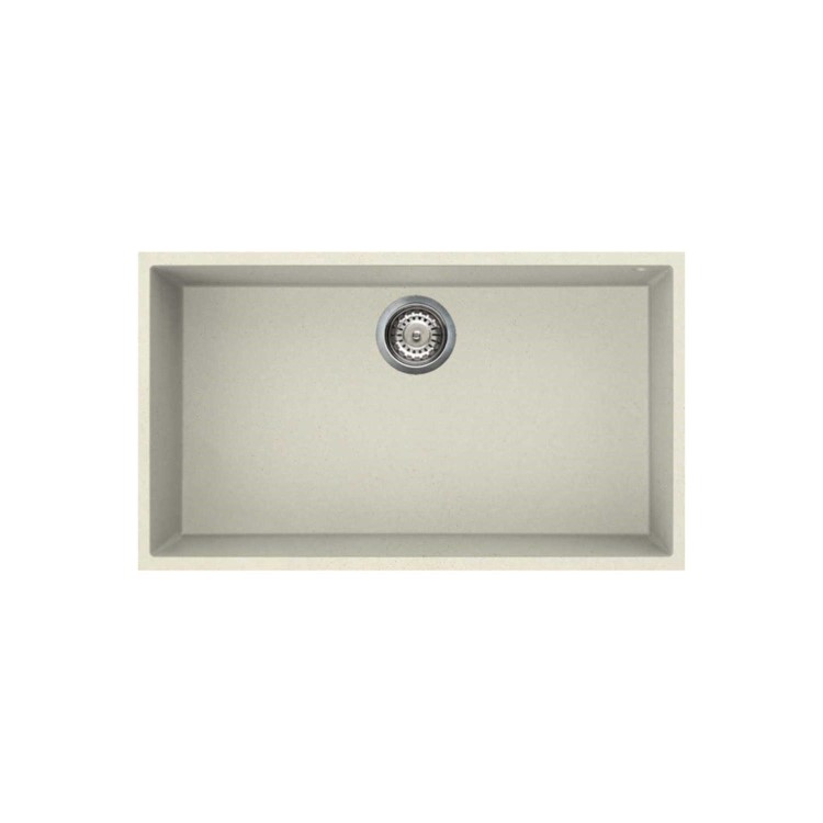 Single Bowl Undermount Cream Granite Kitchen Sink - Reginox
