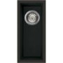 GRADE A1 - Reginox QUADRA50-B 0.5 Bowl Undermount Regi-Granite Sink Metaltek Black