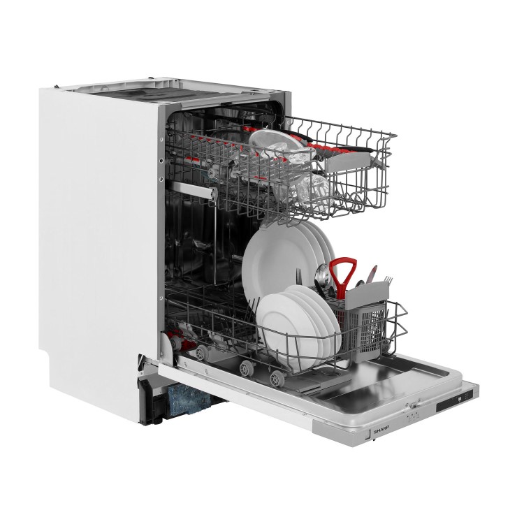 Sharp QWS12I492X 10 Place Fully Integrated Dishwasher