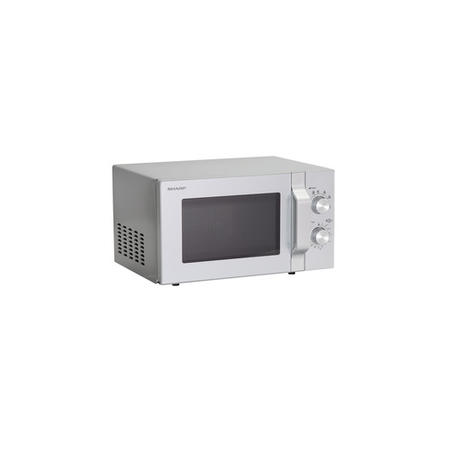 Sharp R204S 20L 800W Solo Manual Microwave - Silver
