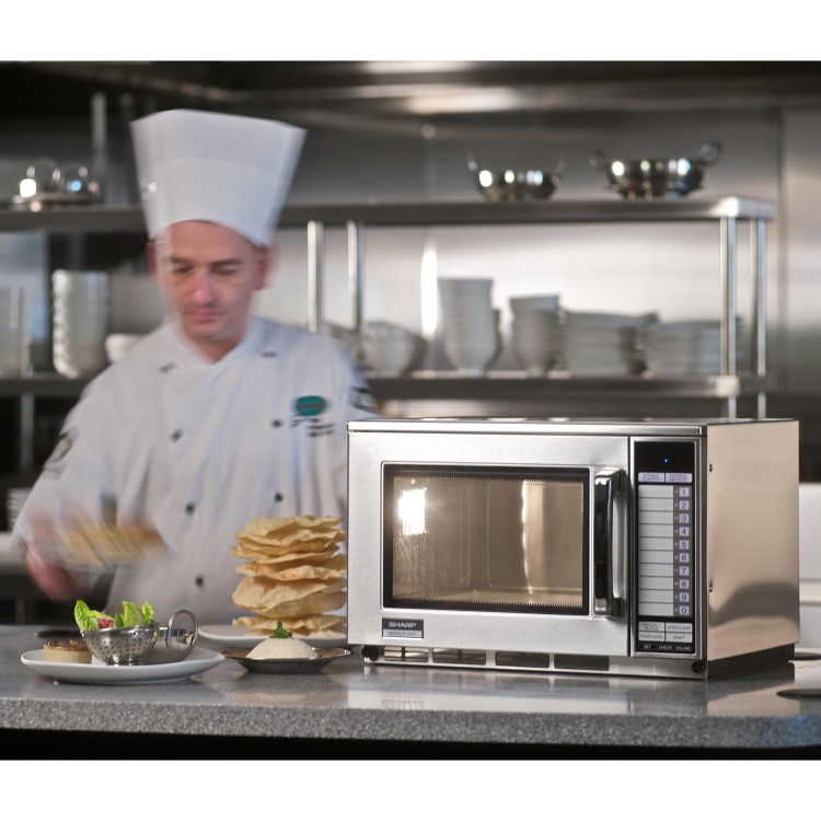 Sharp R24ATR Heavy Duty Programmable Commercial Microwave 1900W