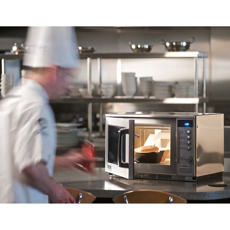 Sharp R23AM Extra Heavy Duty Commercial Microwave - 1900W Manual Control