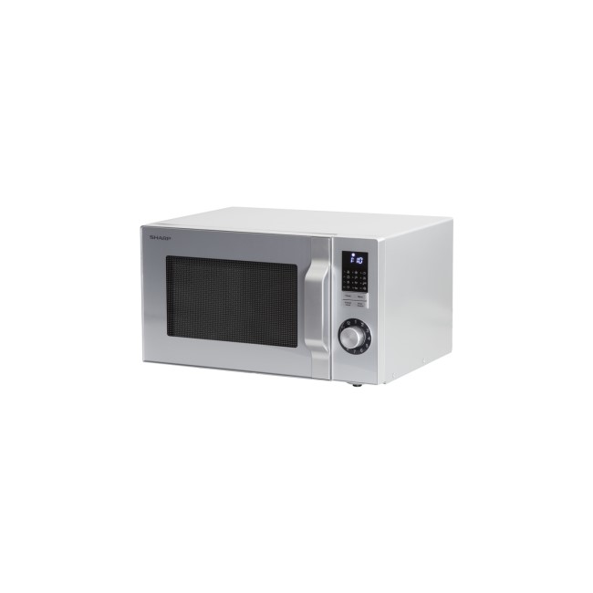 Sharp R244SLM 23L 900W Freestanding Microwave in Silver