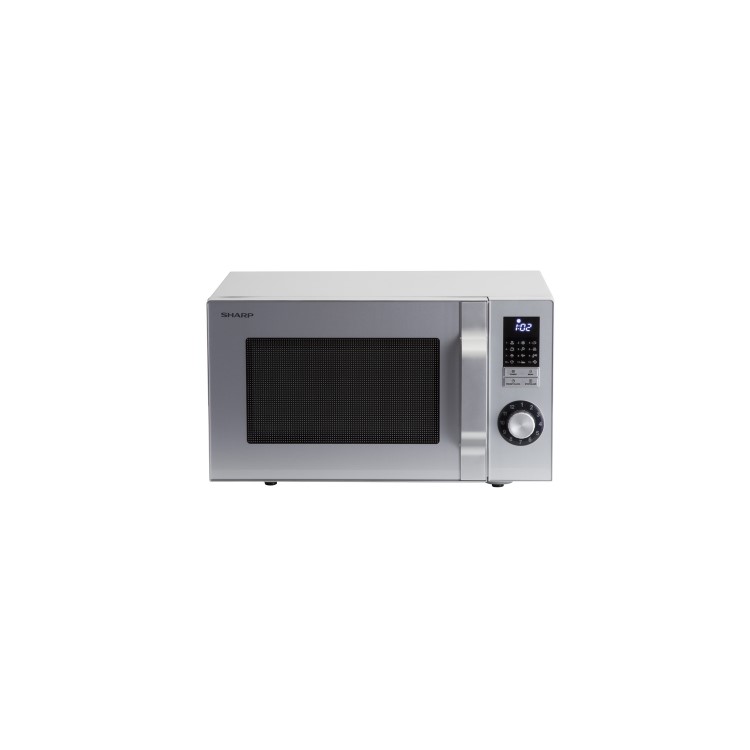Sharp R244SLM 23L 900W Freestanding Microwave in Silver
