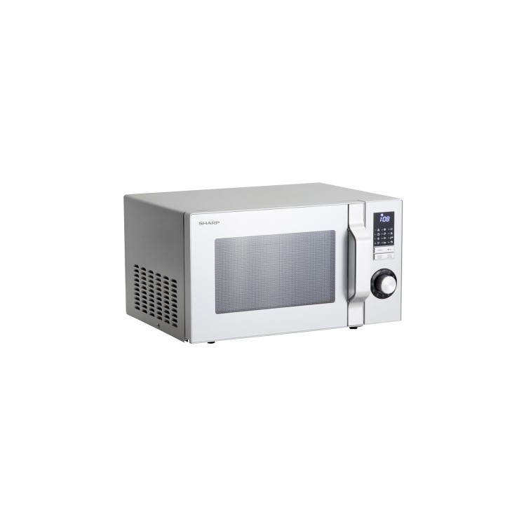 Sharp R244SLM 23L 900W Freestanding Microwave in Silver