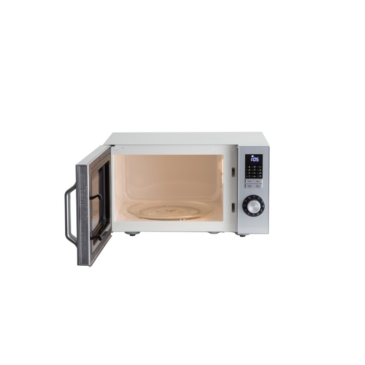 Sharp R244SLM 23L 900W Freestanding Microwave in Silver
