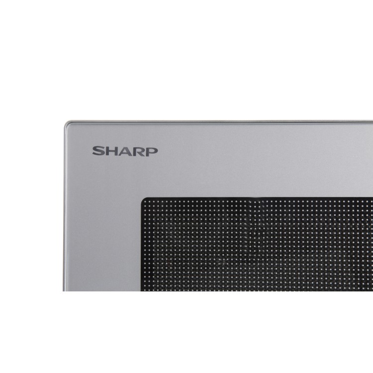 Sharp R244SLM 23L 900W Freestanding Microwave in Silver